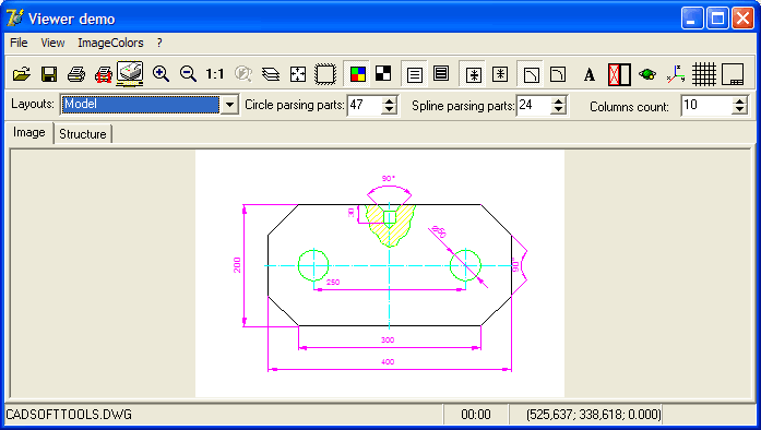 Click to view CAD Import VCL 8.0 screenshot
