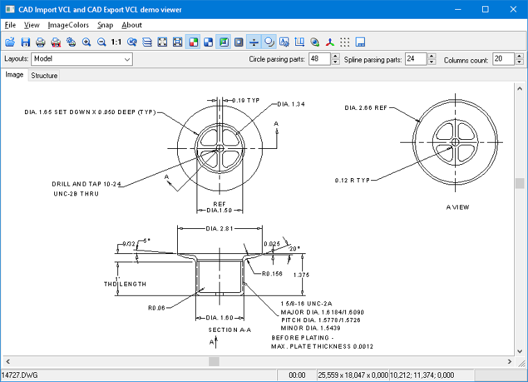 The CAD VCL 14 demo project