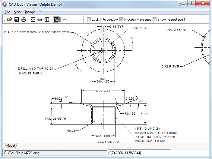 CAD DLL demo project