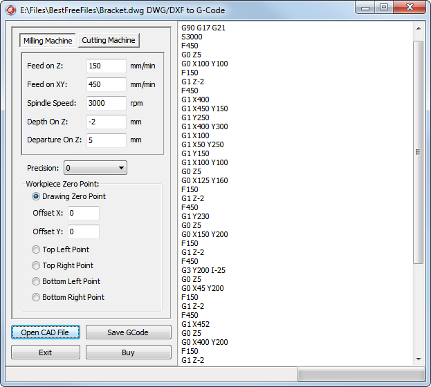 Dxf To Gcode Converter